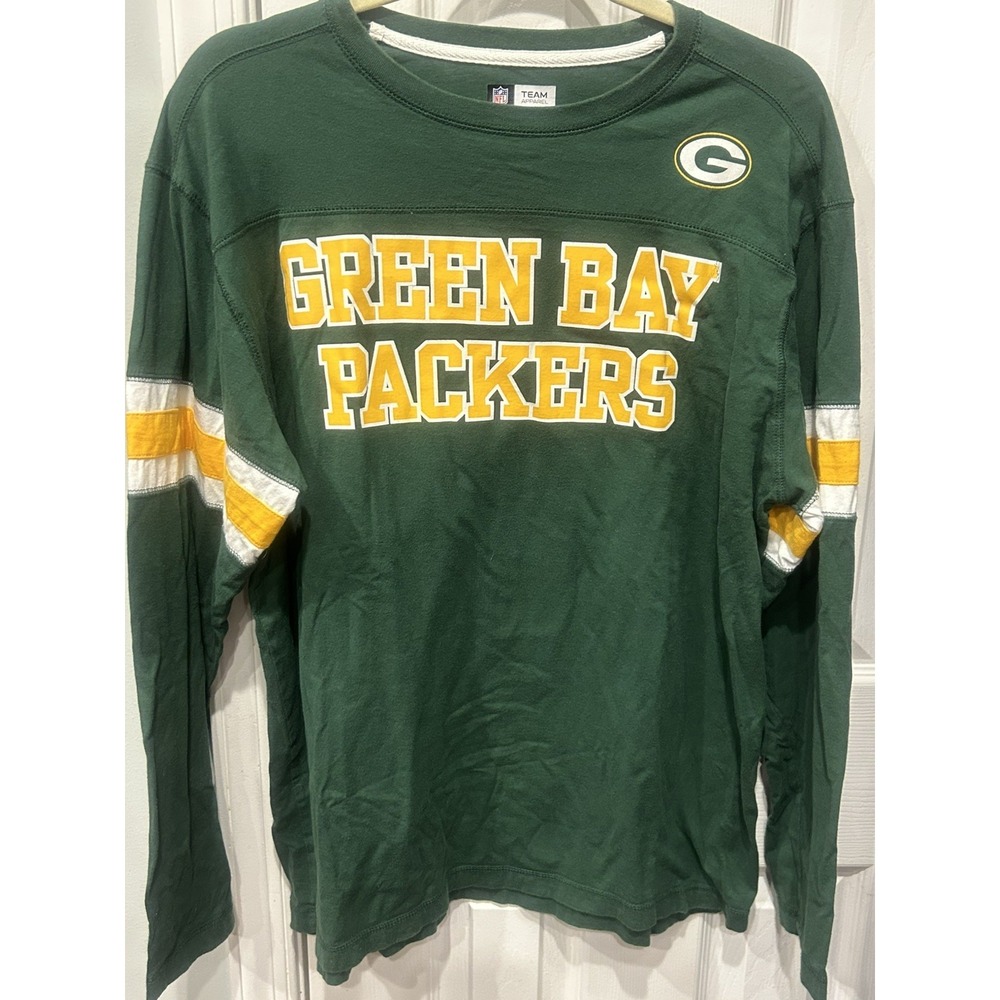 Vintage NFL Team Apparel Green Bay Packers Long Sleeve Shirt Large cheesehead